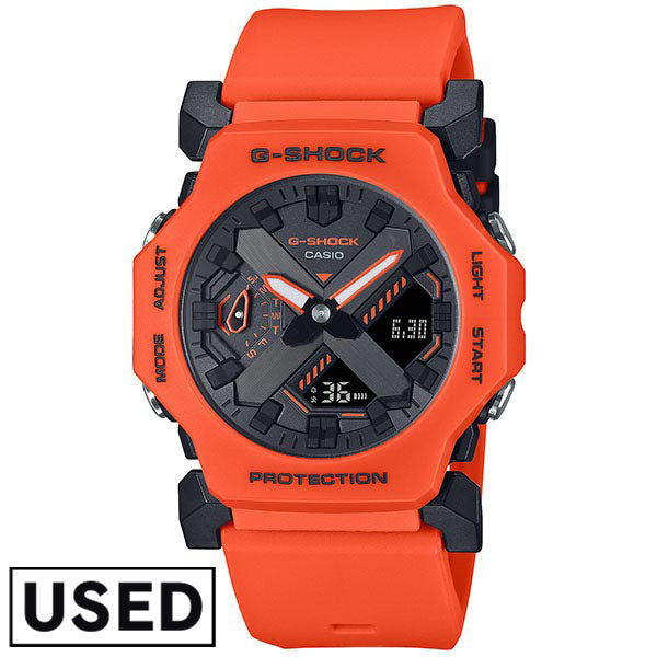 カシオ Gショック G-SHOCK Functional Logo Bluetooth アナロアグ デジタル ブラック オレンジ GA-2300FL-4AJF メンズ