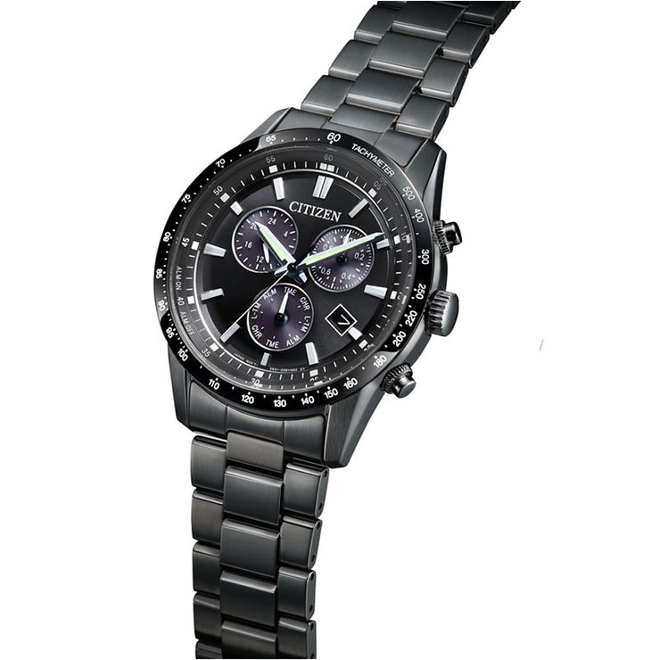 シチズン CITIZENコレクション BL5615-56E メンズ ソーラー クロノグラフ オールブラック