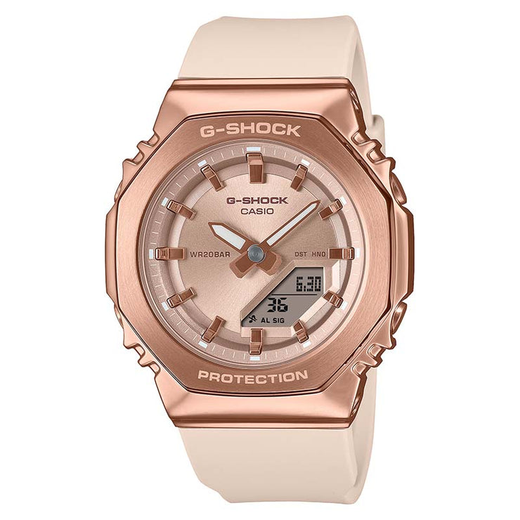 カシオ Gショック G-SHOCK GM-S2110PG-4AJF ユニセックス ピンクゴールド 小型 バイオマス