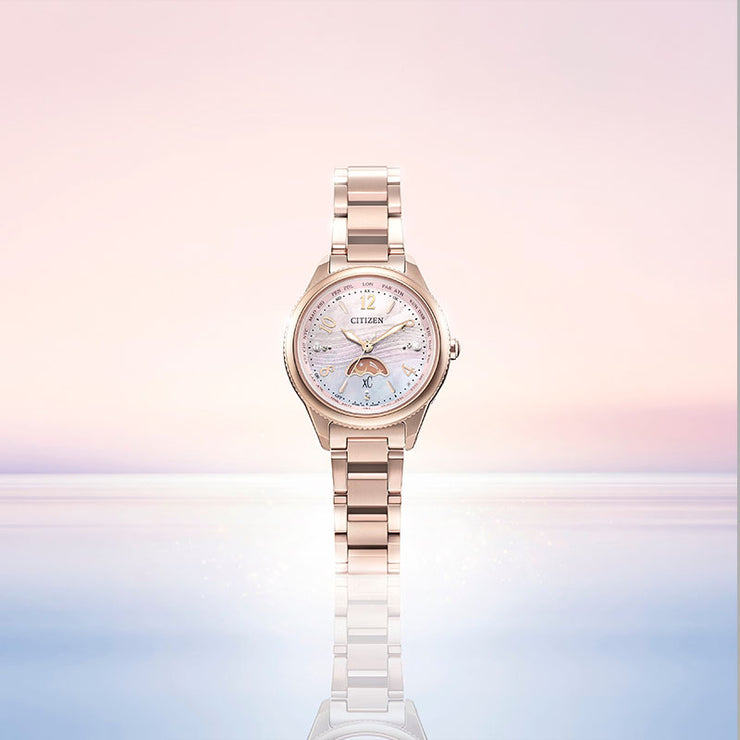 シチズン クロスシー daichi collection 世界限定1,200本 EE1004-65N 女性 エコドライブ ソーラー電波 ピンクゴールド シェル