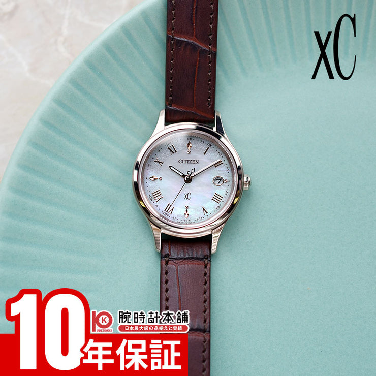 シチズン クロスシー hikari collection ES9497-02D レディース 光 ヒカリソーラー電波 エコドライブ シェル xc