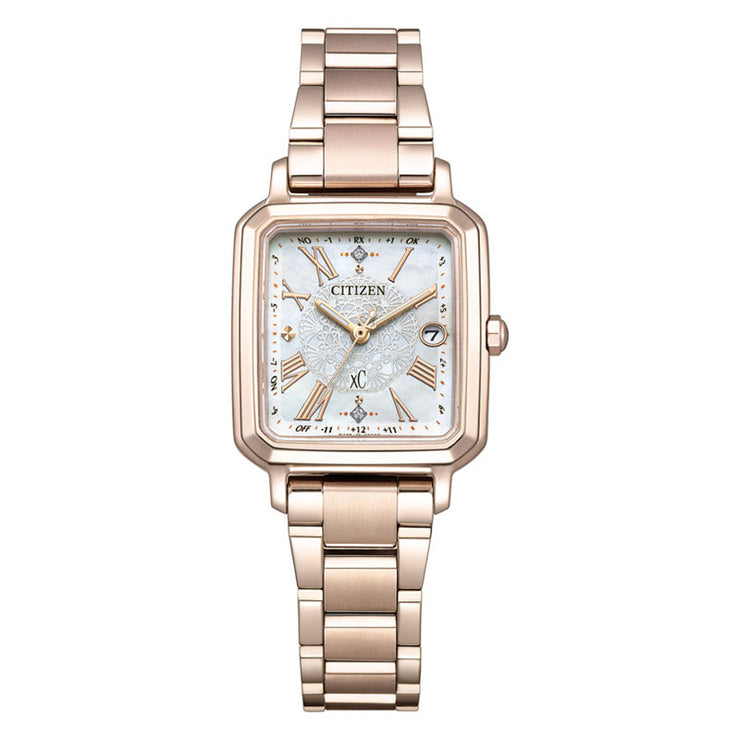 シチズン クロスシー hikari collection 世界限定1,500本 ES9506-54N レディース 光 ヒカリソーラー電波 シェル 替えベルト xc