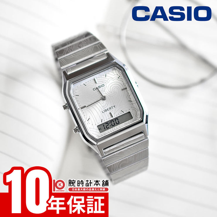 カシオ カシオクラシック CASIO CLASSIC LIBERTY.コラボモデル AQ-230ELT-7AJR ユニセックス リバティ ペイズリー柄