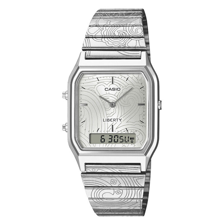 カシオ カシオクラシック CASIO CLASSIC LIBERTY.コラボモデル AQ-230ELT-7AJR ユニセックス リバティ ペイズリー柄