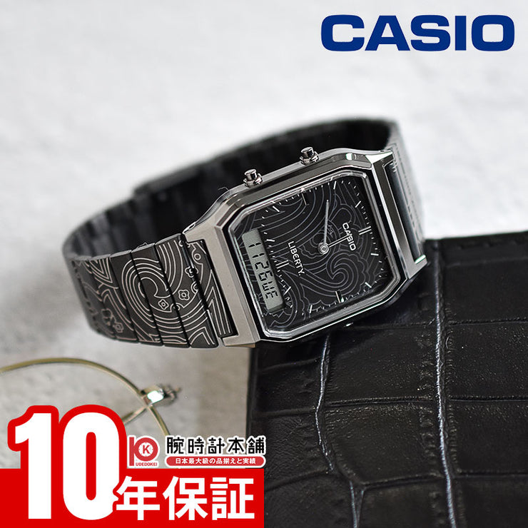 カシオ カシオクラシック CASIO CLASSIC LIBERTY.コラボモデル AQ-230EBLT-1AJR ユニセックス リバティ ペイズリー柄