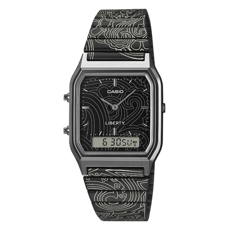 カシオ カシオクラシック CASIO CLASSIC LIBERTY.コラボモデル AQ-230EBLT-1AJR ユニセックス リバティ ペイズリー柄