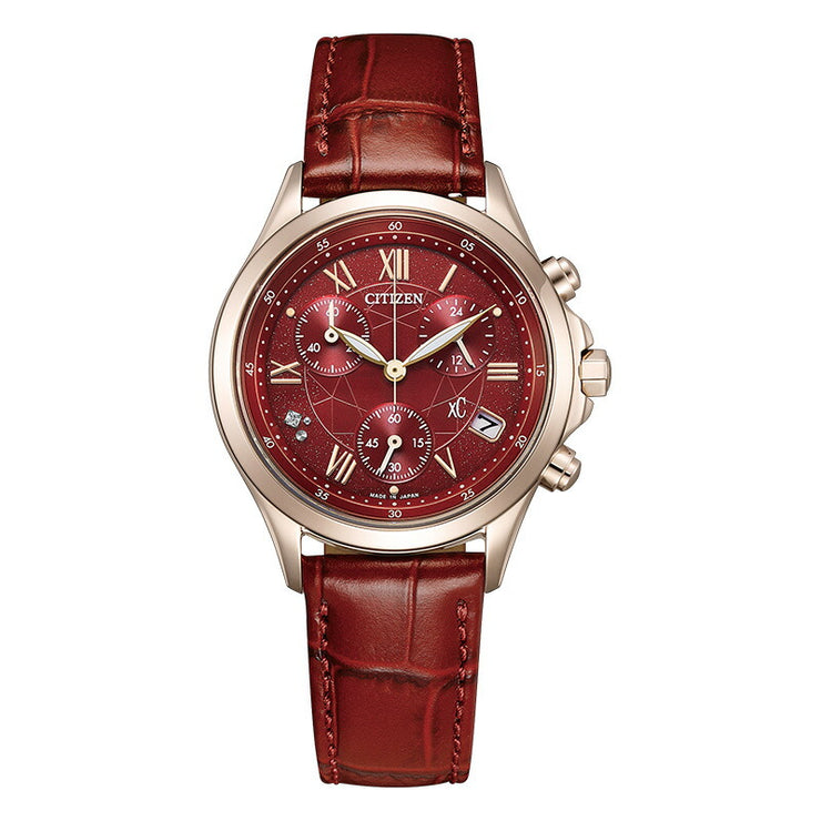 シチズン クロスシー CITIZEN xC basic collection 限定モデル1100本 FB1405-15W レディース ベーシックコレクション エコドライブ クロノグラフ