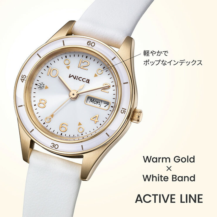 シチズン ウィッカ wicca ACTIVE LINE KH3-720-10 レディース アクティブライン スポーティ ソーラー