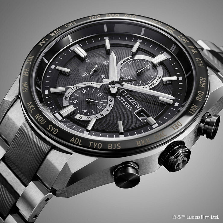 シチズン アテッサ CITIZEN ATTESA STAR WARS The Mandalorian Beskar Model ACT Line 世界限定1400本 AT8385-55E メンズ スターウォーズ