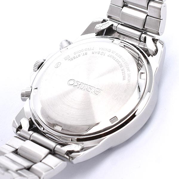 セイコー 逆輸入モデル SEIKO クロノグラフ 10気圧防水 SND375P1(SND375P) メンズ 腕時計 時計