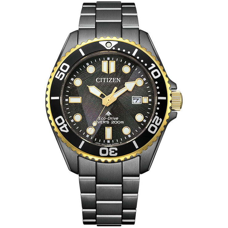 シチズン プロマスター CITIZEN PROMASTER MARINEシリーズ LIGHT in BLACK Eco-Drive 50th Anniversary Edition 世界限定6700本 BN0264-53E メンズ