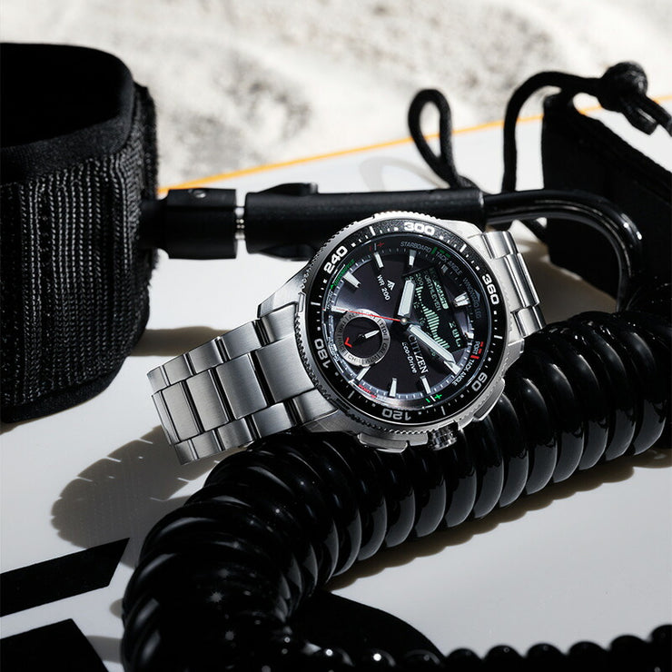 シチズン プロマスター CITIZEN PROMASTER MARINEシリーズ Wave Tracker ヨットタイマー JV3001-53E メンズ マリン エコドライブ ソーラー