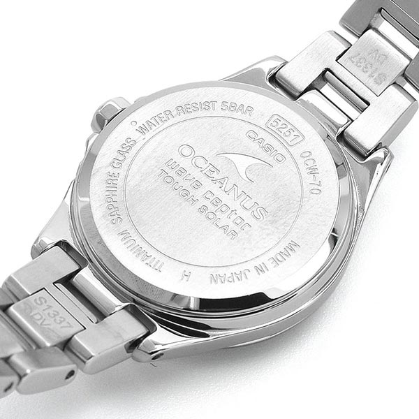 カシオ オシアナス OCEANUS ソーラー電波 OCW-70PJ-7AJF レディース