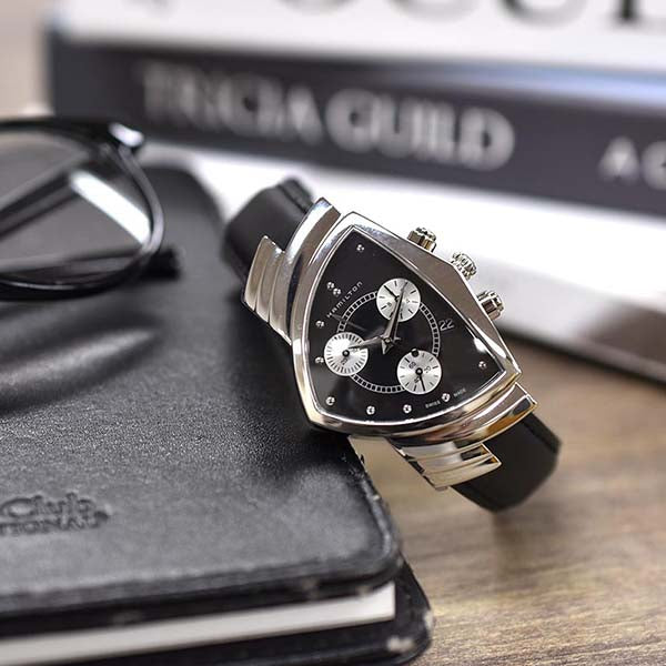 ハミルトン ベンチュラ HAMILTON クロノグラフ H24412732 メンズ