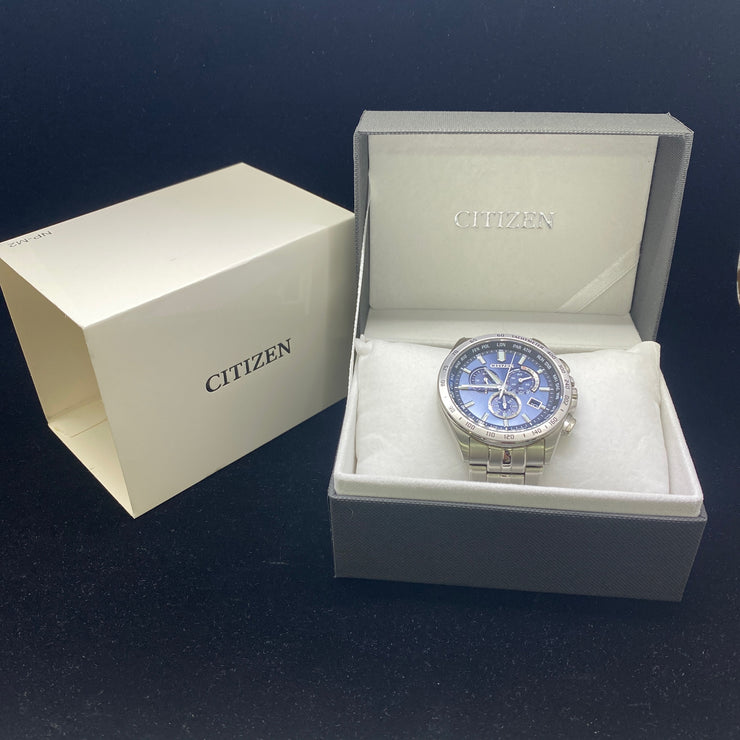 シチズンコレクション CITIZENCOLLECTION エコ・ドライブ電波時計 ダイレクトフライト クロノグラフ CB5870-91L メンズ