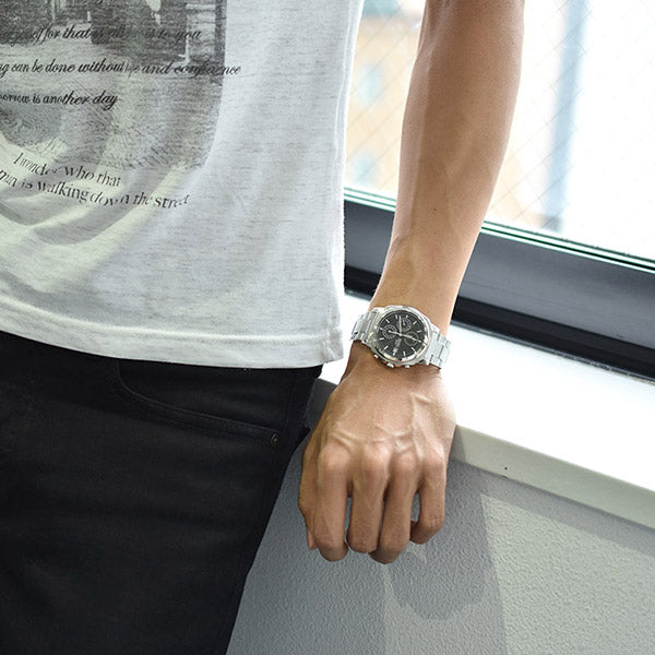 セイコー 逆輸入モデル SEIKO クロノグラフ SND191P1(SND191P) メンズ 腕時計 時計