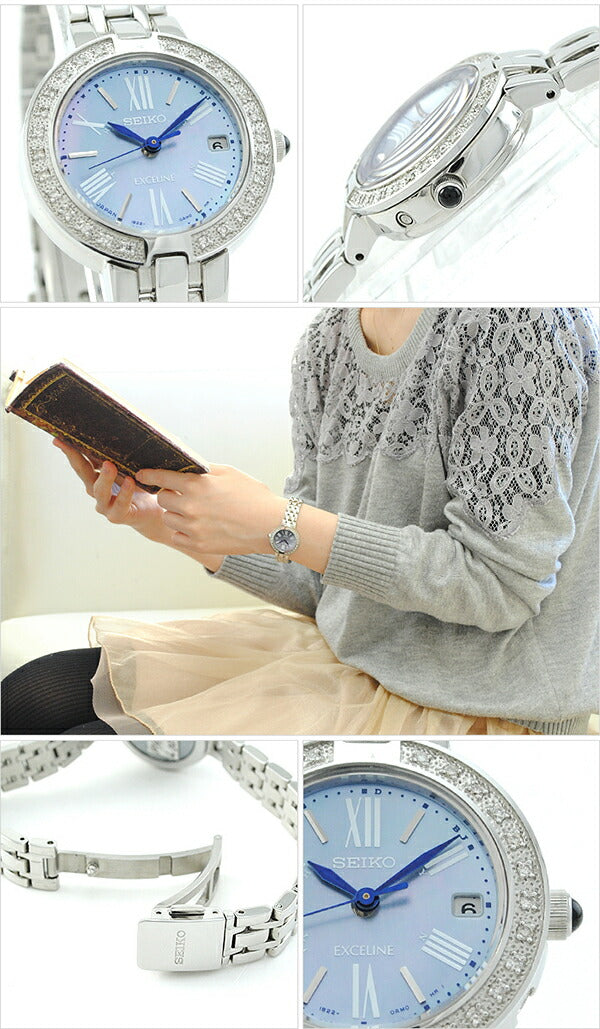 セイコー ドルチェ&エクセリーヌ DOLCE&EXCELINE ソーラー電波 10気圧防水 SWCW007 レディース