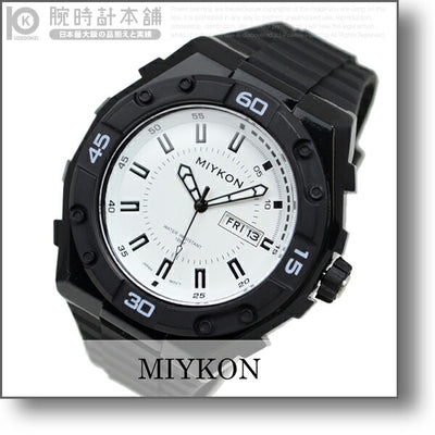 ミーコン MIYKON SportyPlasticDD ブラック ホワイト A3328BK031 メンズ