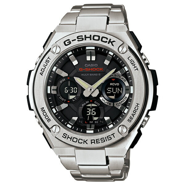 カシオ Gショック G-SHOCK Gスチール ソーラー電波 GST-W110D-1AJF メンズ