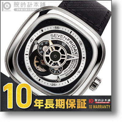 セブンフライデー SEVENFRIDAY シルバー×ブラック SF-P1B/01 [正規品] メンズ 腕時計 時計