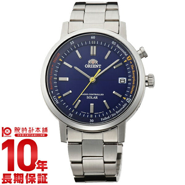 オリエント ORIENT スタイリッシュ アンド スマート ソーラー電波 ブルー WV0111SE メンズ