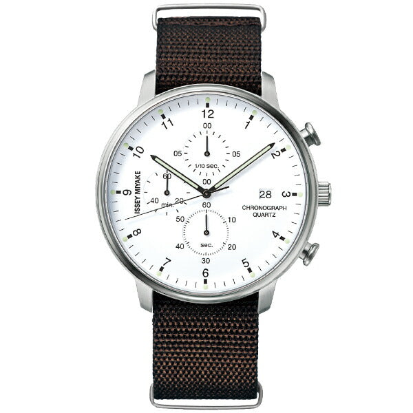 イッセイミヤケ ISSEYMIYAKE Cシー岩崎一郎デザインクロノグラフ NYAD006 メンズ