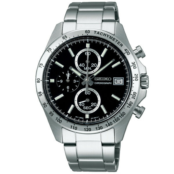 セイコーセレクション SEIKOSELECTION 10気圧防水 ブラック×シルバー SBTR005 メンズ