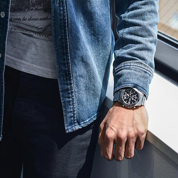 セイコーセレクション SEIKOSELECTION 10気圧防水 ブラック×シルバー SBTR005 メンズ