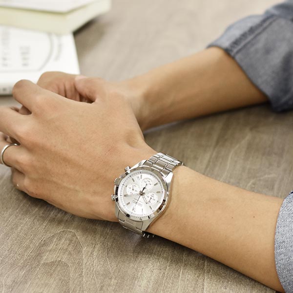 セイコーセレクション SEIKOSELECTION 10気圧防水 シルバー×シルバー SBTR009 メンズ