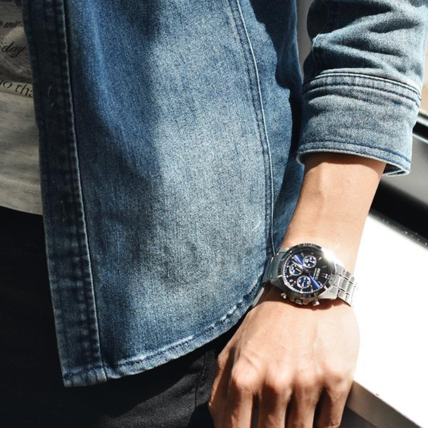 セイコーセレクション SEIKOSELECTION 10気圧防水 ネイビー×シルバー SBTR011 メンズ