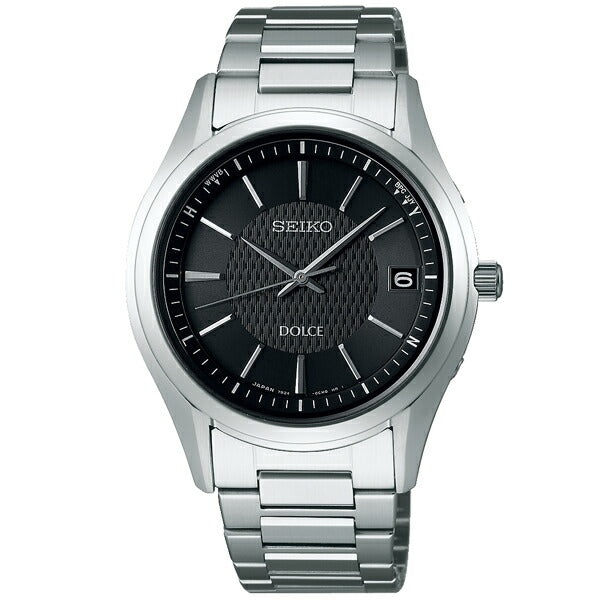 セイコー ドルチェ&エクセリーヌ DOLCE&EXCELINE 10気圧防水 ソーラー ブラック×シルバー SADZ187 メンズ