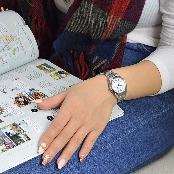 セイコー ドルチェ&エクセリーヌ DOLCE&EXCELINE ソーラー電波 電波ソーラー ソーラー チタン SWCW145 レディース