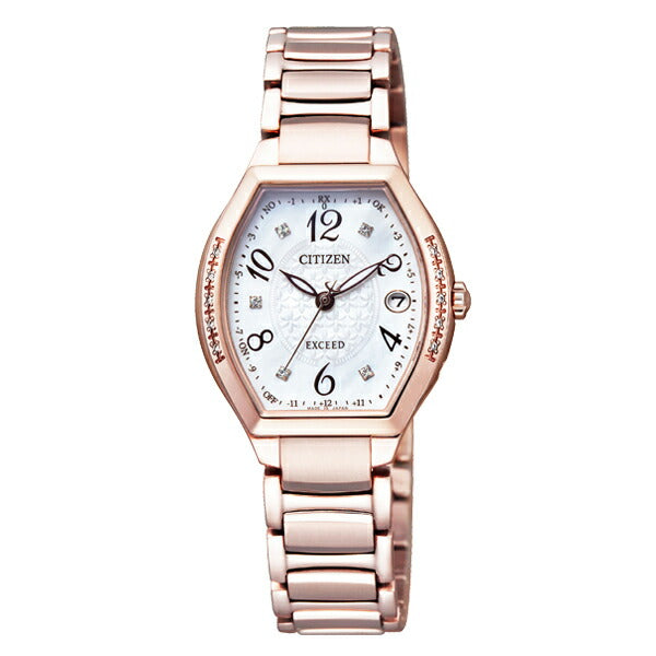 シチズン エクシード EXCEED エコドライブ 電波時計 チタン ES9385-57W レディース