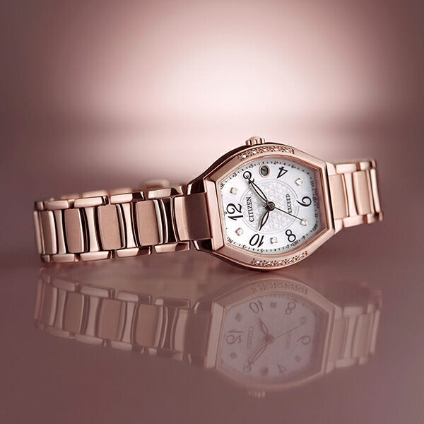 シチズン エクシード EXCEED エコドライブ 電波時計 チタン ES9385-57W レディース