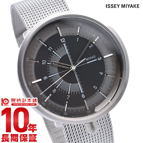 イッセイミヤケ ISSEY MIYAKE 腕時計 メンズ NYAK002 ISSEY MIYAKE 自動巻き（NH35/手巻き付） ブラックxシルバー アナログ表示