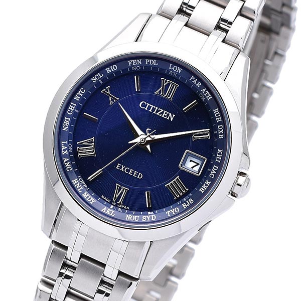 シチズン エクシード EXCEED ペアモデル エコ・ドライブ電波時計 EC1120-59L レディース