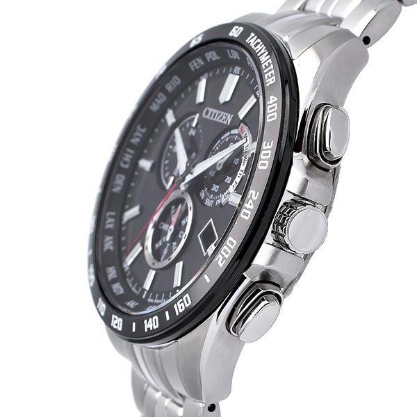 シチズンコレクション CITIZENCOLLECTION エコ・ドライブ電波時計 ダイレクトフライト クロノグラフ CB5874-90E メンズ