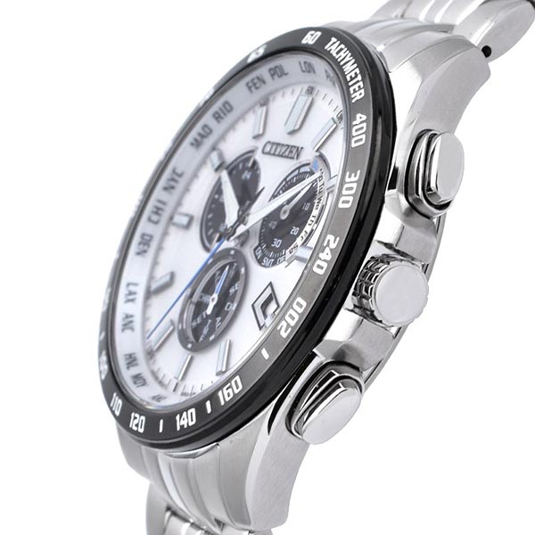 シチズンコレクション CITIZENCOLLECTION エコ・ドライブ電波時計 ダイレクトフライト クロノグラフ CB5874-90A メンズ