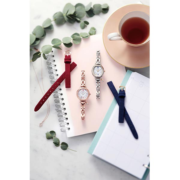 シチズン ウィッカ wicca ソーラーテック電波時計 ブレスライン #ときめくダイヤ 「広告着用モデル」 KL0-561-15 レディース