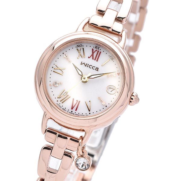 シチズン ウィッカ wicca ソーラーテック電波時計 ブレスライン #ときめくダイヤ 「広告着用モデル」 KL0-561-15 レディース