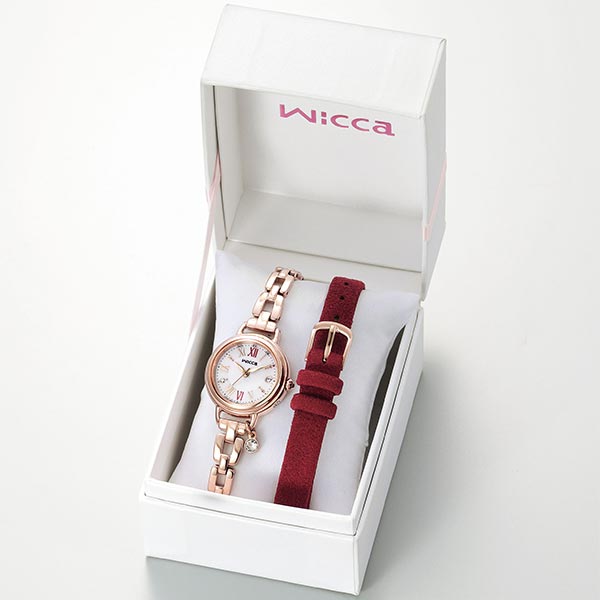 シチズン ウィッカ wicca ソーラーテック電波時計 ブレスライン #ときめくダイヤ 「広告着用モデル」 KL0-561-15 レディース