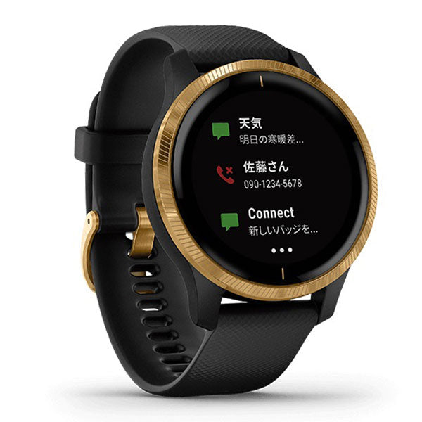 ガーミン GARMIN Venu Black / Gold 0100217337 ユニセックス 室内 ヨガ 運動 suica対応モデル