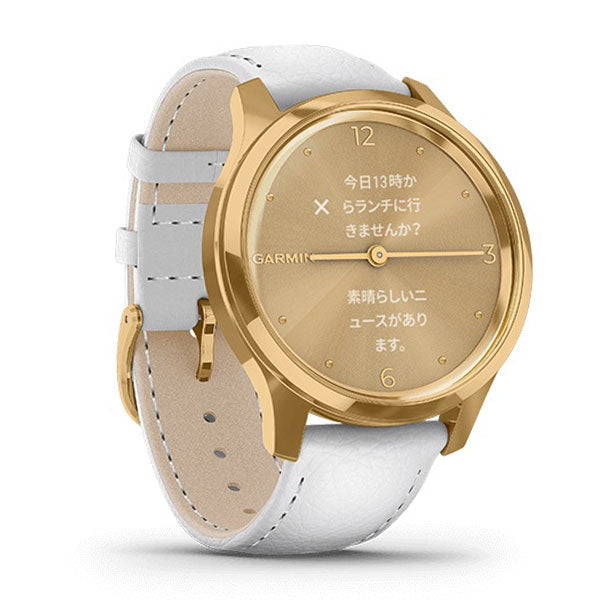 ガーミン GARMIN vívomove Luxe White Leather 0100224178 ユニセックス