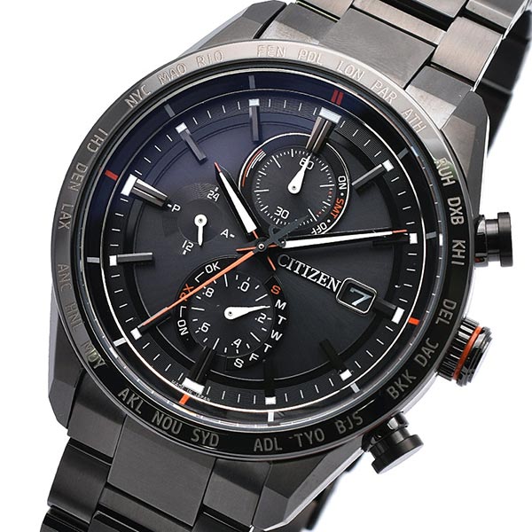 シチズン アテッサ ATTESA エコ・ドライブ電波時計 AT8185-62E メンズ