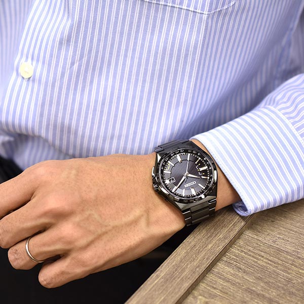 シチズン アテッサ ATTESA ダイレクトフライト ACT Line エコ・ドライブ電波時計 CB0215-51E メンズ