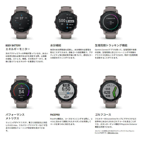 ガーミン GARMIN fenix6S Pro Dual Power 0100240921 ユニセックス