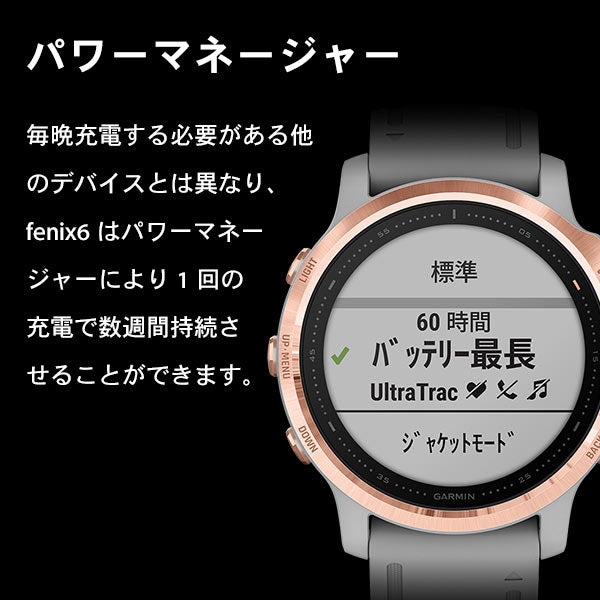 ガーミン GARMIN fenix6S Pro Dual Power 0100240921 ユニセックス