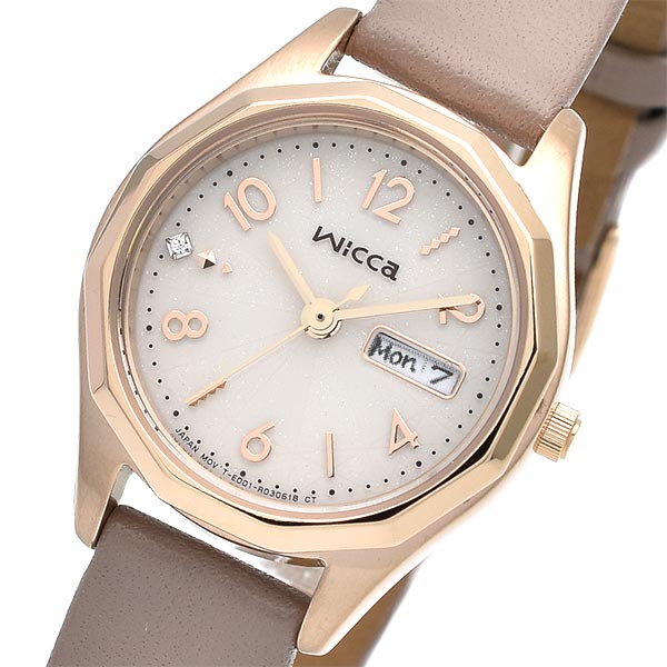 シチズン ウィッカ wicca ソーラーテック デイ&デイト Cal.E001 KH3-525-90 レディース