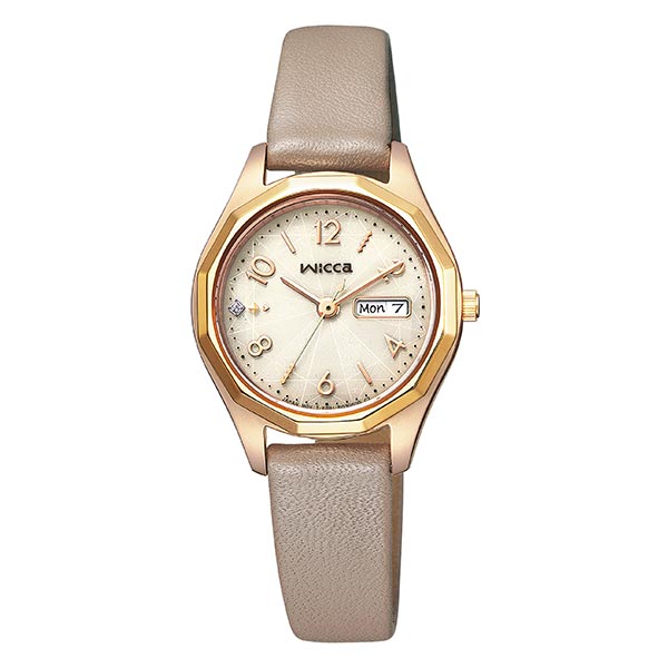 シチズン ウィッカ wicca ソーラーテック デイ&デイト Cal.E001 KH3-525-90 レディース