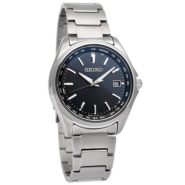 セイコーセレクション SEIKOSELECTION ワールドタイム ソーラー電波 チタン SBTM291 メンズ